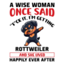 Wise Woman Rottweiler Sticker