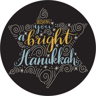 Wishing You A Bright Hanukkah Sticker