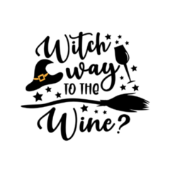 Witch Way to the Wine? Sticker