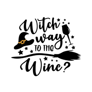 Witch Way to the Wine? Sticker