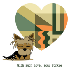 With Love From Yorkie  Sticker