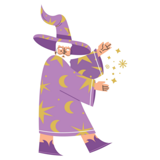Wizard Character Sticker