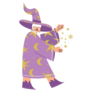 Wizard Character Sticker