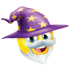 Wizard Emoticon Sticker
