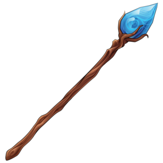 Wizard Gem Staff Sticker