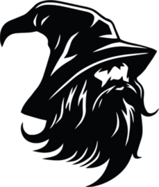 Wizard Head Sticker