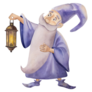 Wizard Holds Lantern Sticker