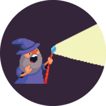 Wizard Making Light Sticker