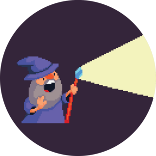 Wizard Making Light Sticker