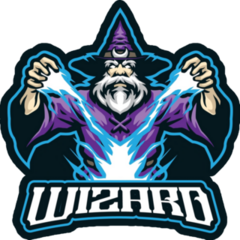 Wizard Mascot Lettering Sticker