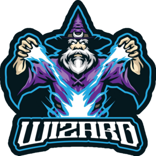 Wizard Mascot Lettering Sticker