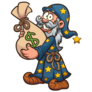Wizard Money Bag Sticker