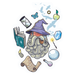 Wizard Objects Sticker