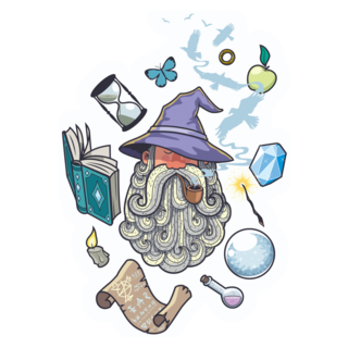 Wizard Objects Sticker