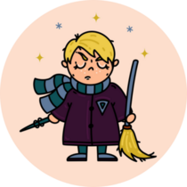 Wizard Student Sticker