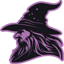 Wizard Warlock Purple Sticker