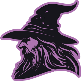 Wizard Warlock Purple Sticker
