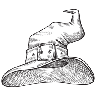 Wizard Witch Hat Sticker