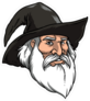 Wizard With A Black Hat Sticker