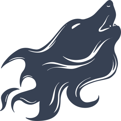 Wolf Coyote Dog Face Howling Sticker