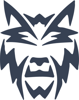 Wolf Coyote Dog Face Sticker