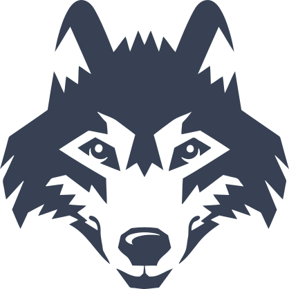 Wolf Coyote Dog Head Sticker