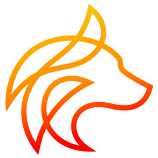 Wolf Head Logo Sticker