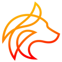 Wolf Head Logo Sticker