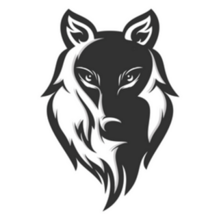 Wolf Head Logo Sticker