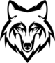 Wolf Head Staring Sticker