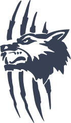 Wolf Head With Scratches Sticker