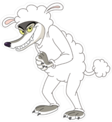 Wolf In Sheep’s Clothing Sticker
