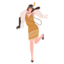 Woman Dancer Of 1920s Broadway Party Sticker