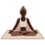 Woman Doing Yoga Illustration Sticker