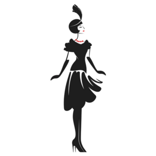 Woman In Cocktail Dress 1920s Sticker