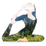 Woman Nature Yoga Sticker