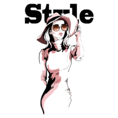 Woman Portrait Style Sticker