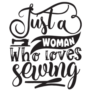 Woman Who Loves Sewing Sticker