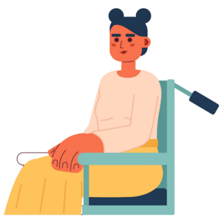 Woman With Disability In Wheelchair Sticker