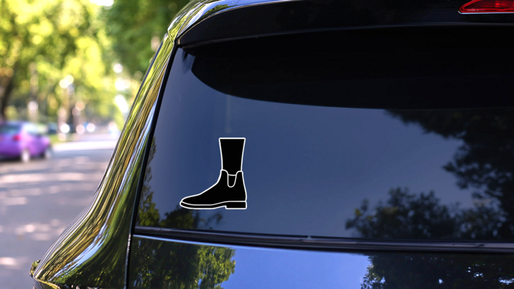 Women Ankle Boots Sticker on a Rear Car Window (New) example