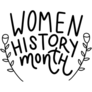 Women History Month Text Banner Sticker