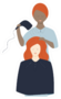 Women Of Racial Diversity In Hair Salon Hairdresser Sticker