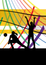 Women Volleyball Players Celebration Sticker