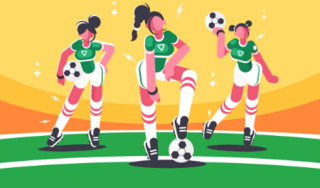 Womens Football Team Sticker