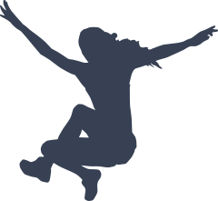 Womens Long Jump Sticker