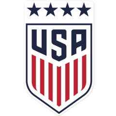Womens US Soccer Team Logo Sticker