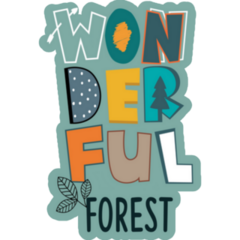 Wonderful Winter Forest Sticker