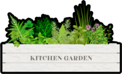 Wood Crate Kitchen Garden Sticker