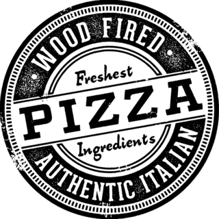 Wood Fired Pizza Stamp Sticker