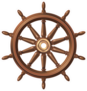 Wooden Boat Steering Wheel Sticker